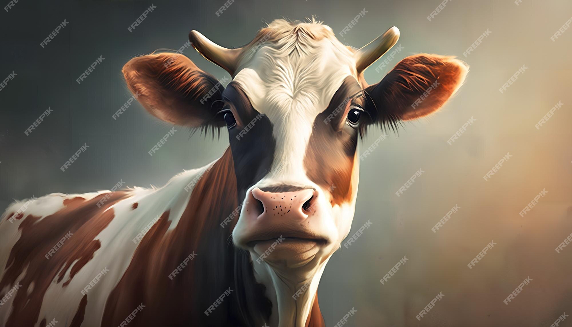 Brown & White Cow Spots Wallpaper Mural