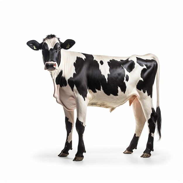 A cow with no background