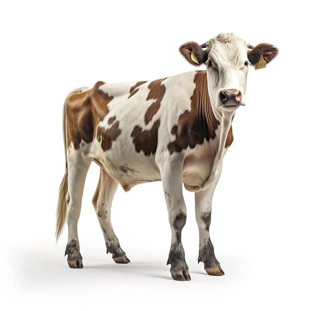 a cow with a tag on its ear and the number 3 on it