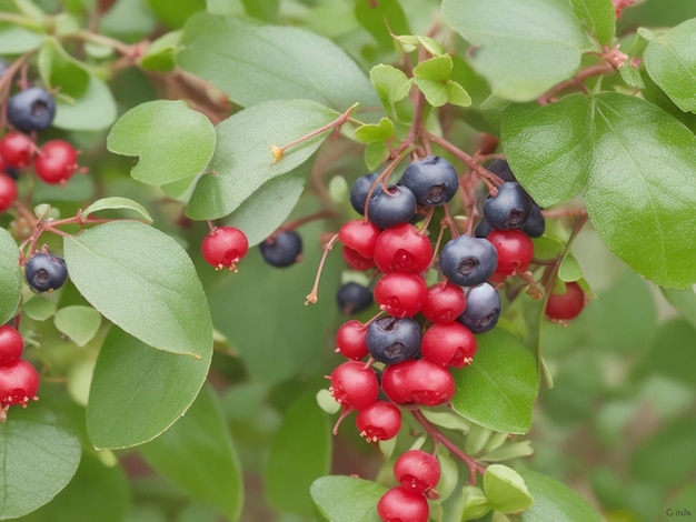 Cowberries Vaccinium vitisidaea