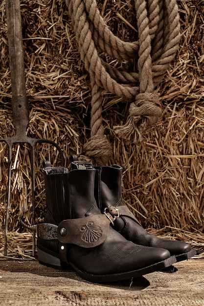 Cowboy achtergrondconcept