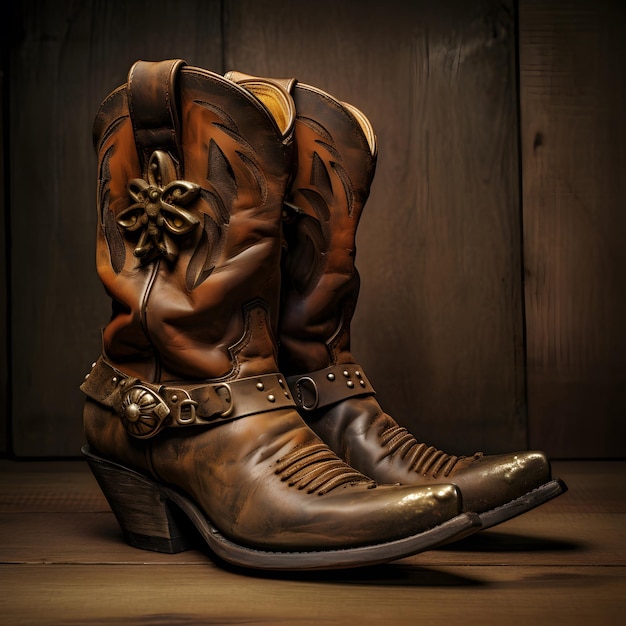 cowboy boot with spur