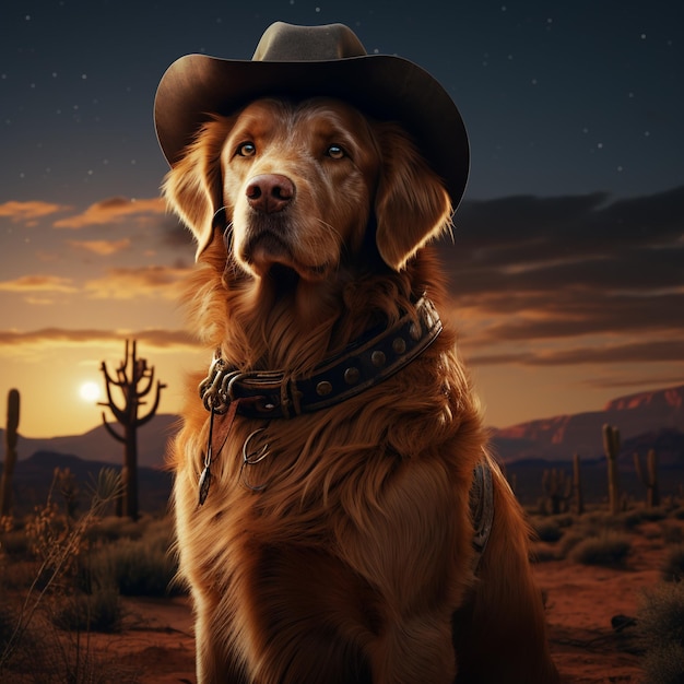 Cowboy dog