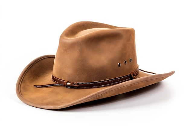 Cowboy Hat Isolated on White Background Generative AI