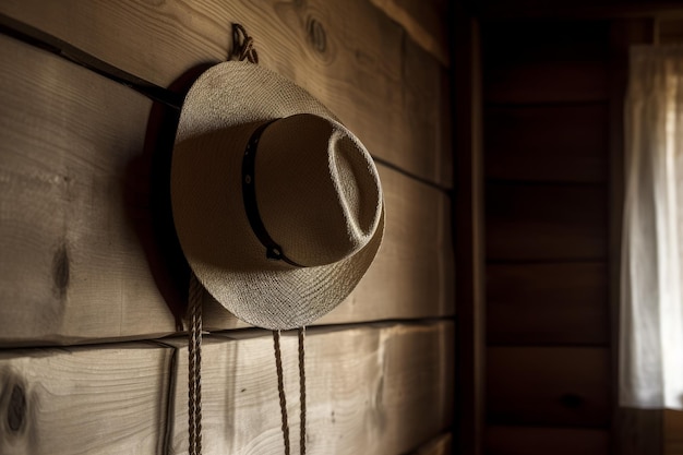 Cowboy hat wall western American festival Generate Ai