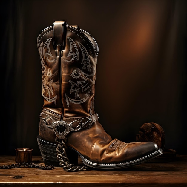 cowboy laarzen met sporen