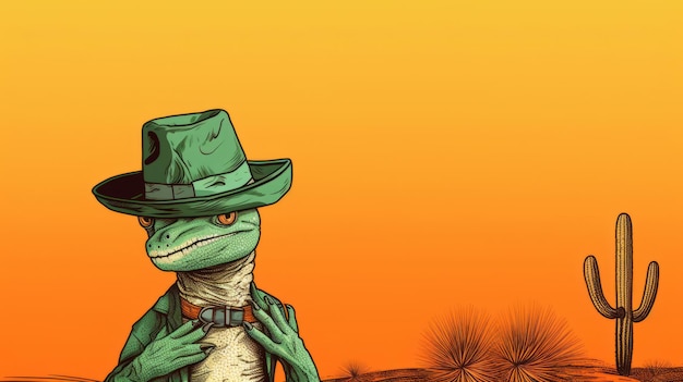 Cowboy lizard