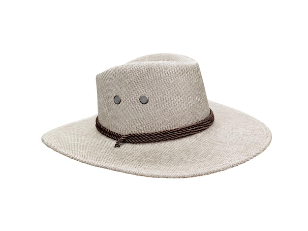 cowboy straw hat isolated on a white background