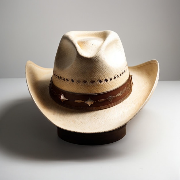 Cowboyhoed op een witte achtergrond