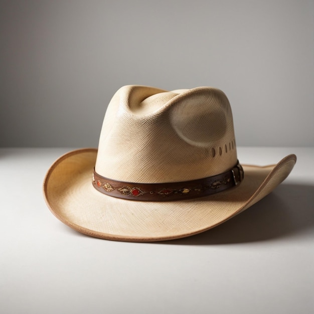 Cowboyhoed op een witte achtergrond