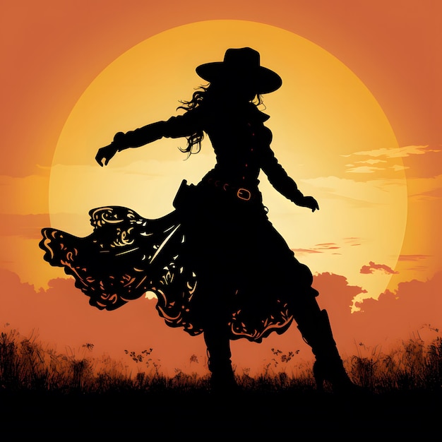 Cowgirl dancing dance