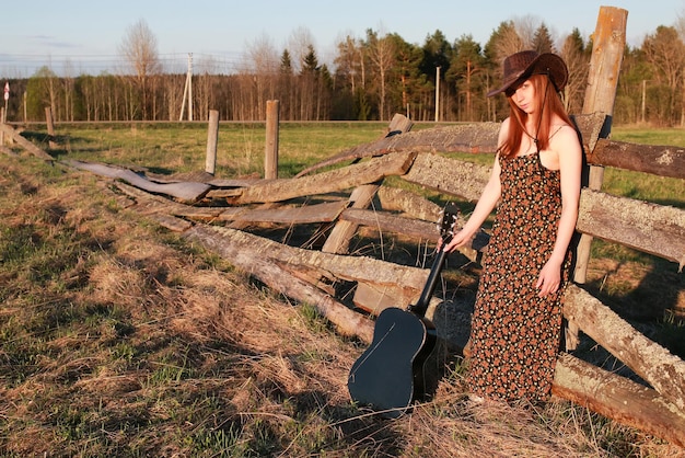 Cowgirl hoed natuur