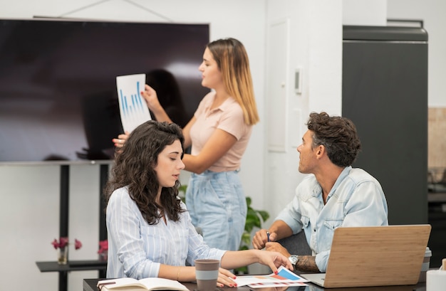 Coworkers question what their new project will be like