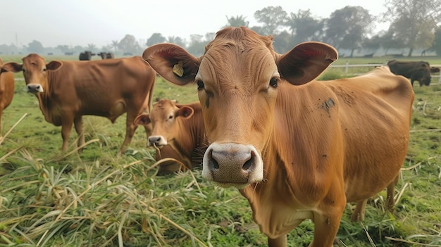 Cows on a farm india