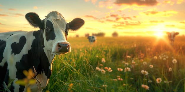 cows in the pasture Generative AI