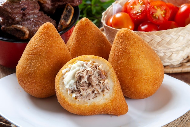 Coxinha of chicken Brazilian snack