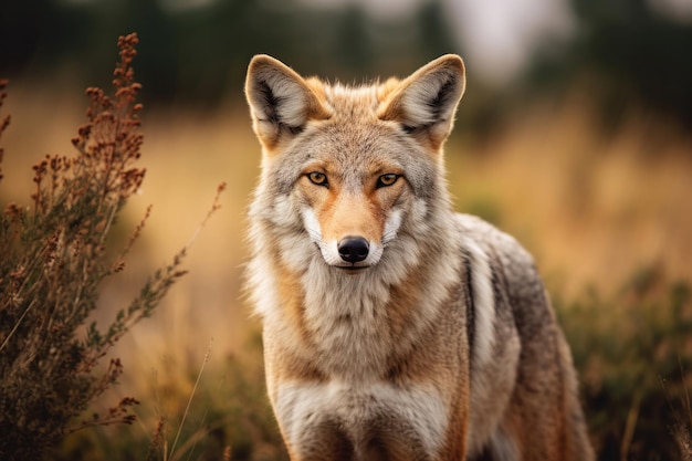 Coyote in het wild close-up