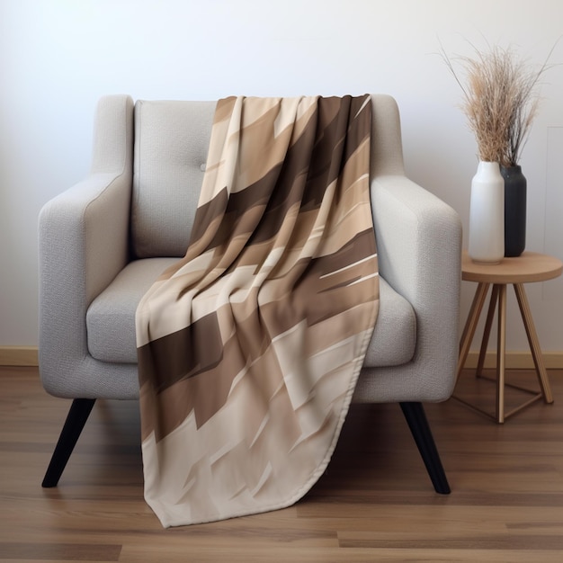 cozy affordable throw blanket in neutral colors Sofa