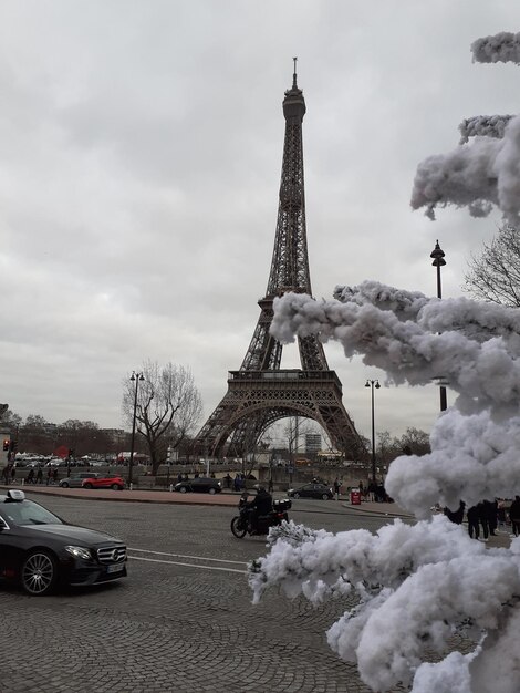 Photo cozy afternoon winter in paris