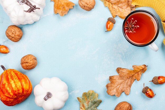 Photo cozy autumn background