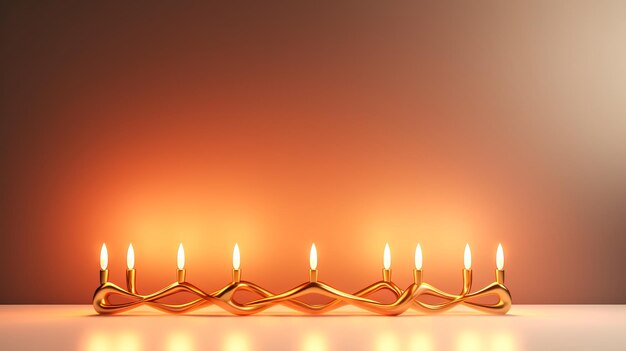 Foto sfondo accogliente con un set di candele accese design banner