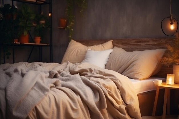 快適なベッドと睡眠衛生生成 AI
