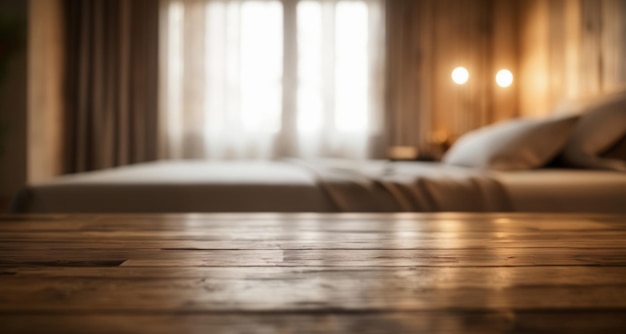 Cozy bedroom with soft light and natural window light