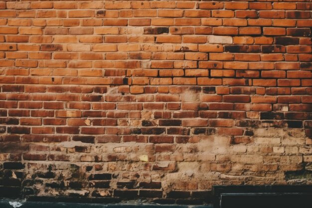 Cozy brick wall bench for outdoor relaxation