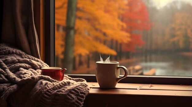 Photo a cozy cabin in autumn