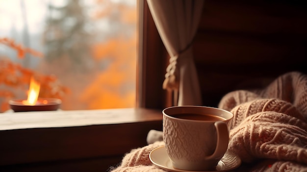 Photo a cozy cabin in autumn