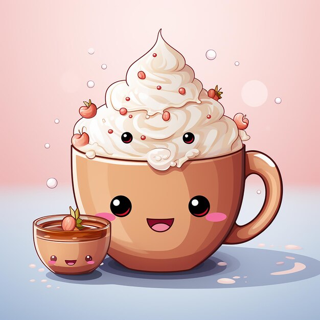 Cozy Cocoa Delight with Food Character