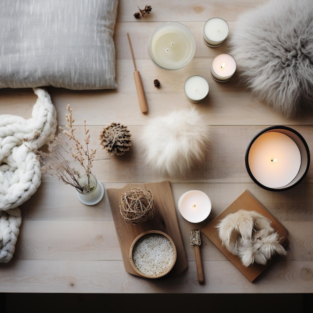 Мудборд Cozy Comforts Hygge Lifestyle