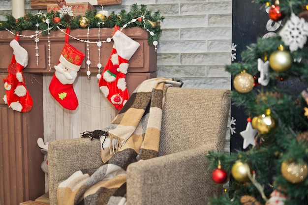 Cozy corner for Christmas pictures at the Mall 328