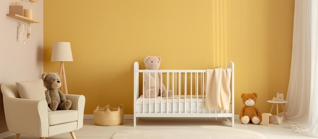 Cozy crib in baby s room