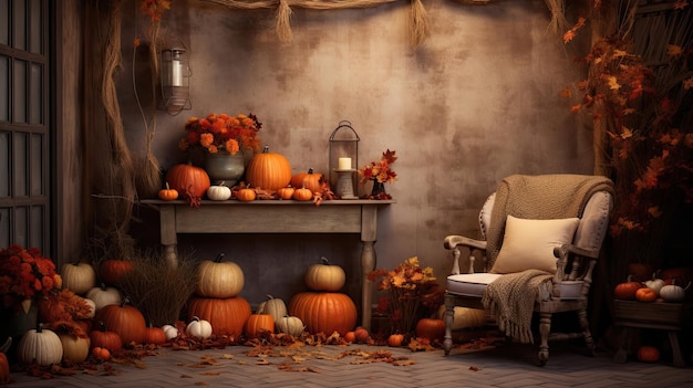 Cozy fall background