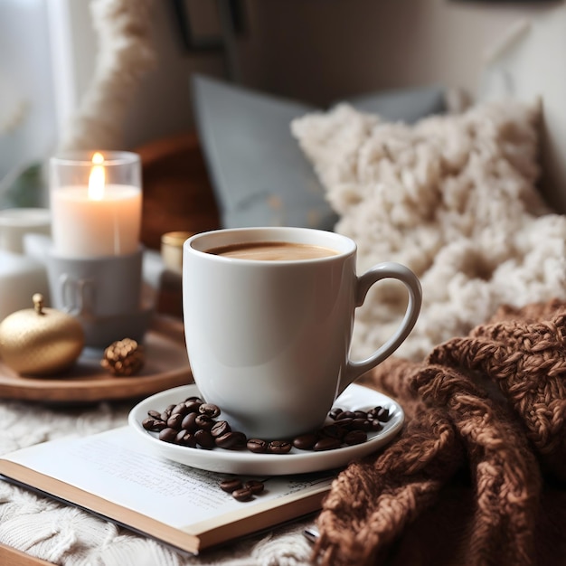 A Cozy Home Coffee and Decor CloseUp