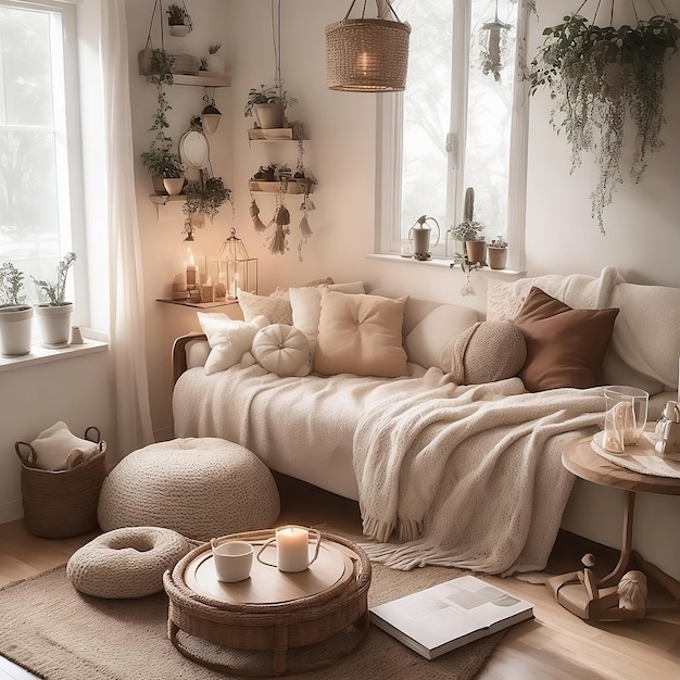 Premium AI Image | Cozy home interior design