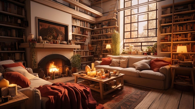 cozy interior HD wallpaper photographic image