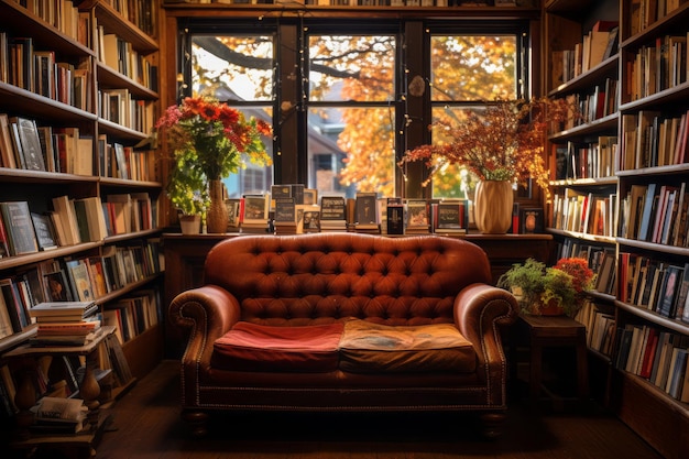 Cozy And Inviting Bookstore Generative AI