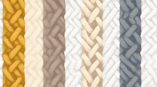 cozy knit textures pattern with a white background