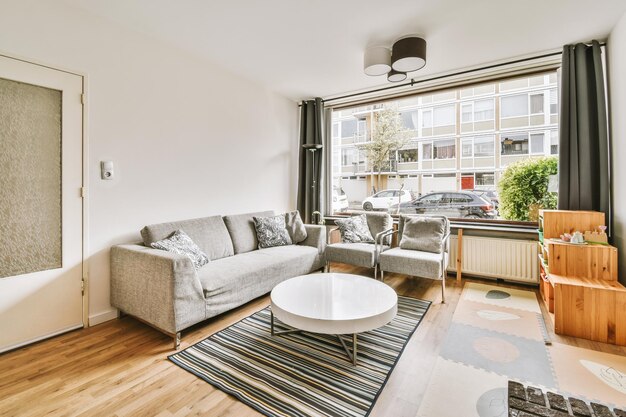 Cozy living room in apartment