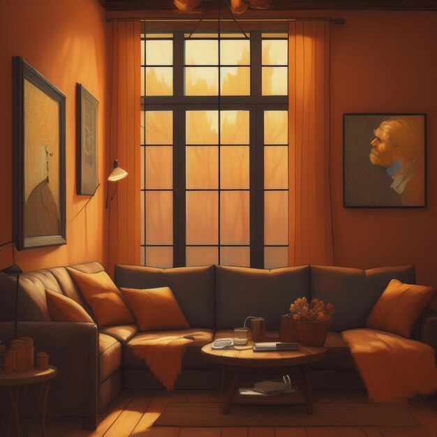 Cozy living room interior