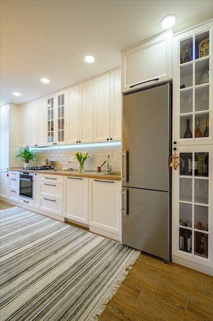 Cozy modern well designed kitchen interior