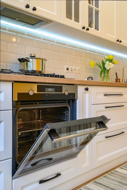 Cozy modern well designed kitchen interior