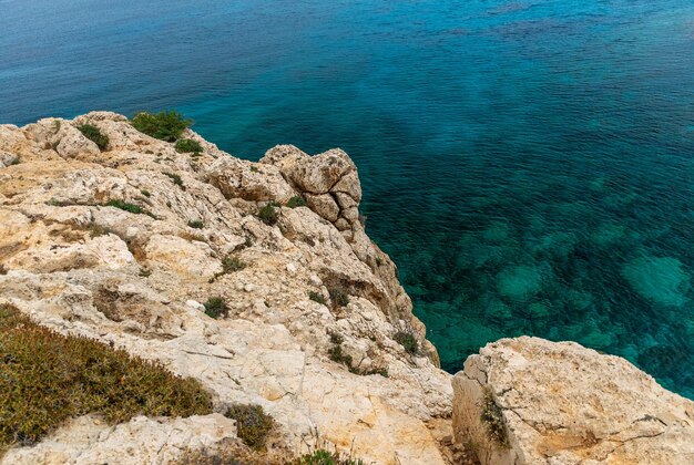 Cozy picturesque bay on the shores of the Mediterranean Sea