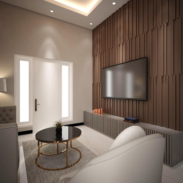 Cozy and Pleasant Living Room Interior Design