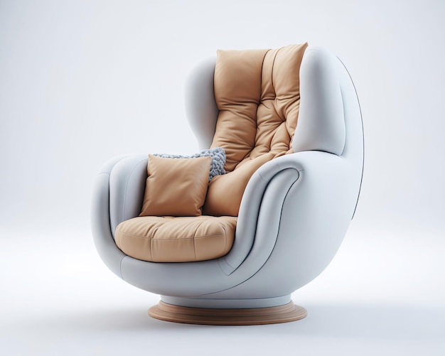 Cozy puffy armchair