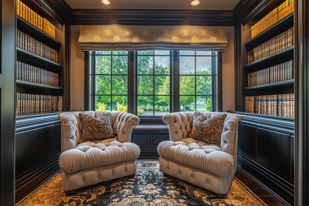 Cozy reading nooks with plush seating and warm lighting