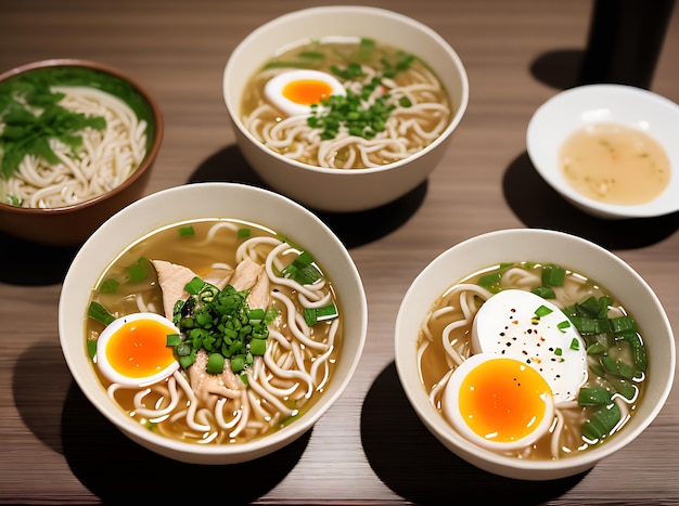 Cozy restaurant detailed ramen warm lights alone