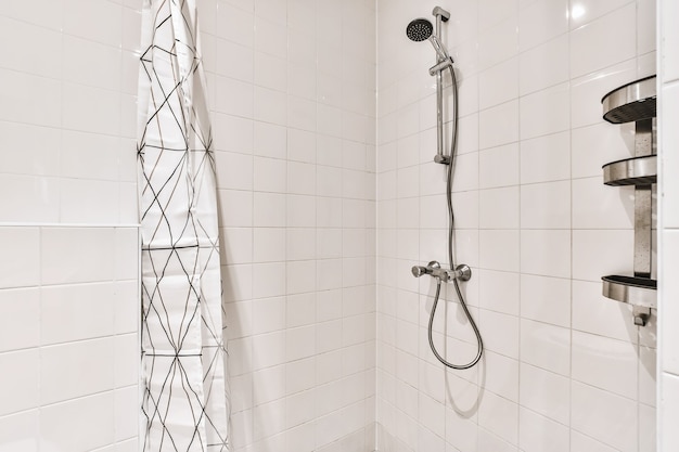 Cozy shower tall design in wonderful bathroom